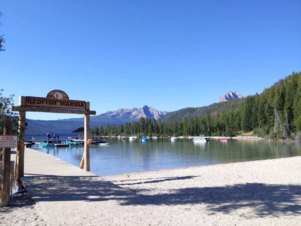 Redfish Lake marina